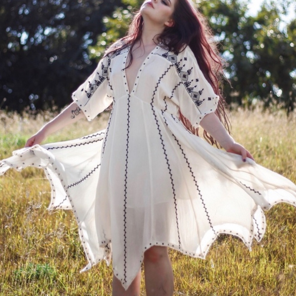 Ralph Lauren Denim & Supply White Peasant Dress